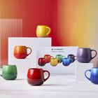 Stoneware Rainbow Set of 6 Coupe Mugs image number 6